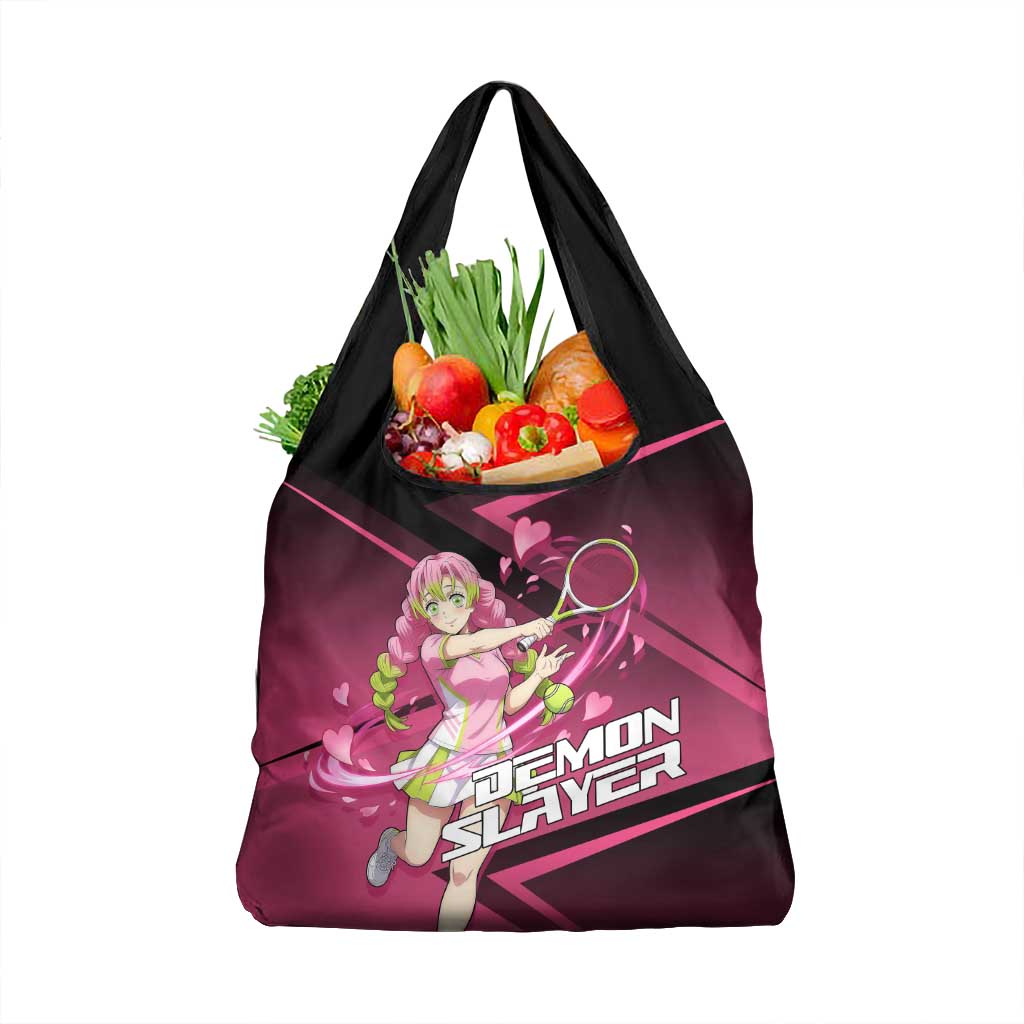 Mitsuri Kanroji Love Volley Grocery Bag Sporty Anime Mashup Style