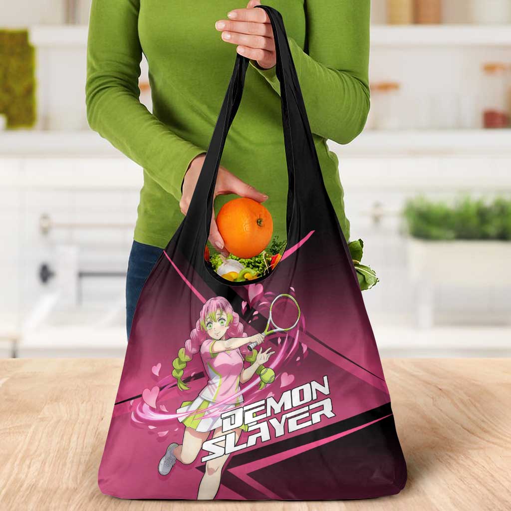 Mitsuri Kanroji Love Volley Grocery Bag Sporty Anime Mashup Style