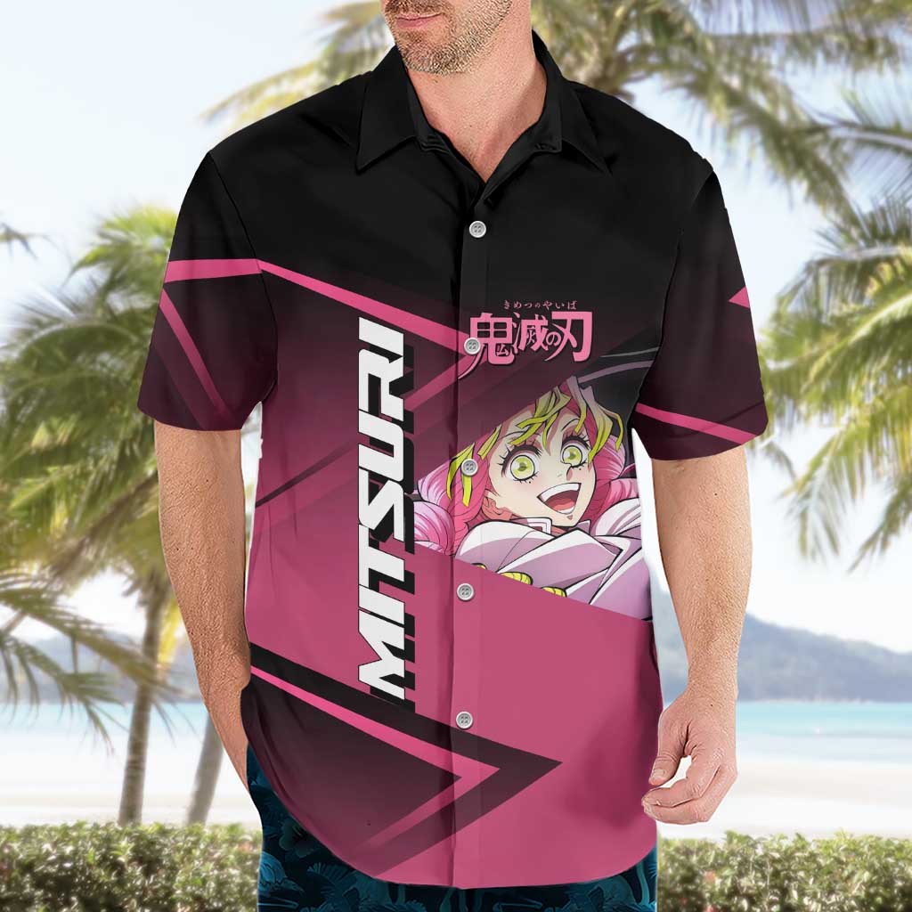 Mitsuri Kanroji Love Volley Hawaiian Shirt Sporty Anime Mashup Style