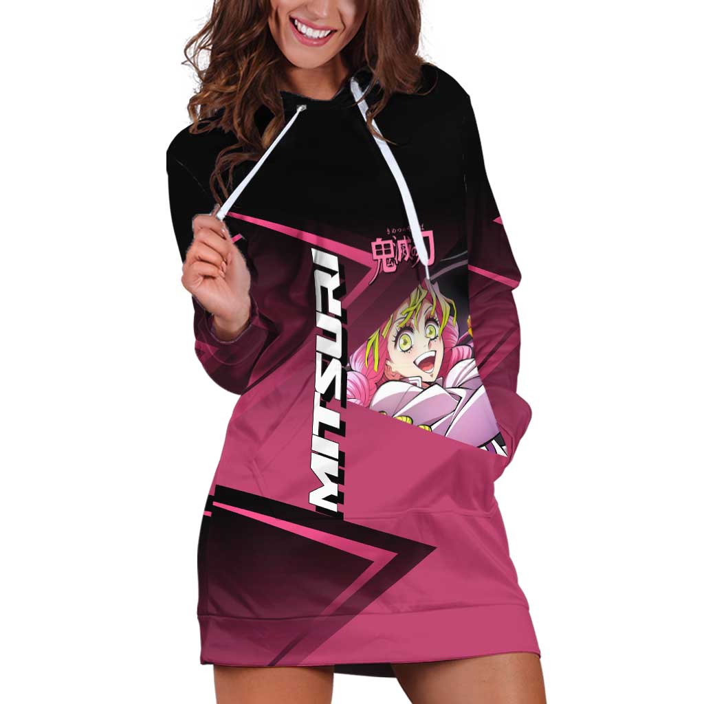 Mitsuri Kanroji Love Volley Hoodie Dress Sporty Anime Mashup Style
