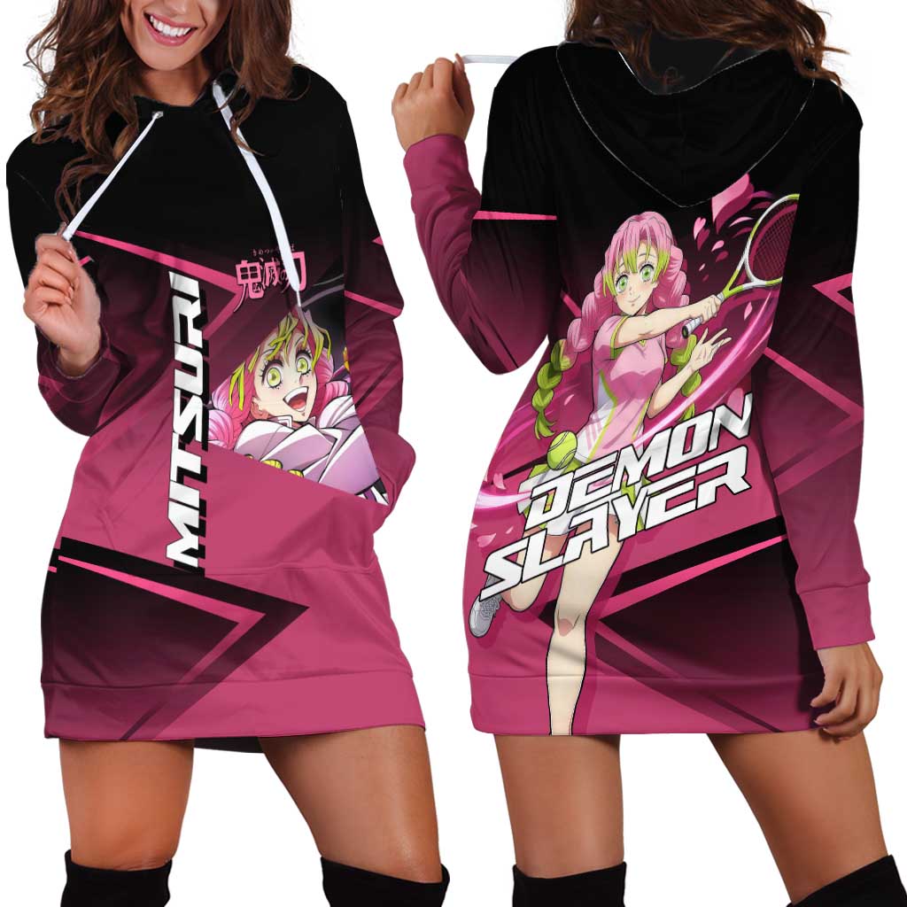 Mitsuri Kanroji Love Volley Hoodie Dress Sporty Anime Mashup Style