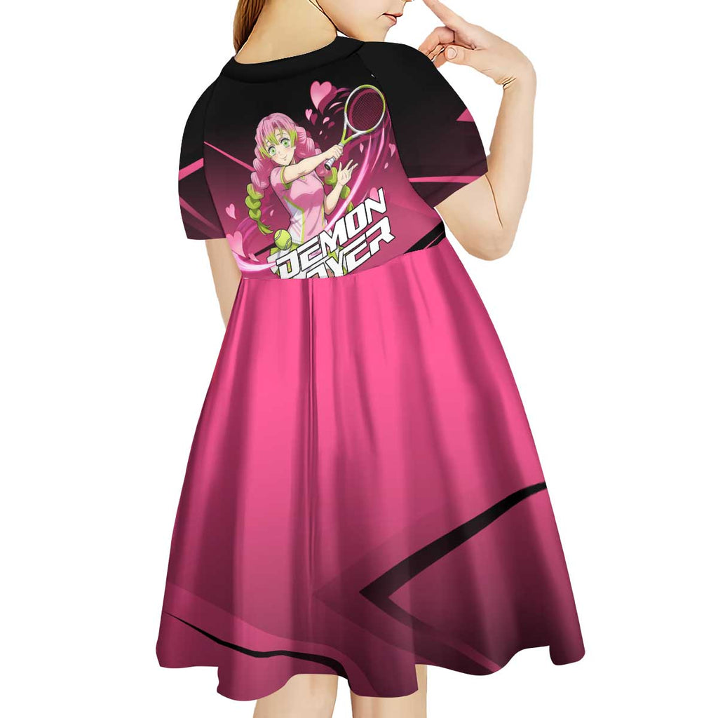 Mitsuri Kanroji Love Volley Kid Short Sleeve Dress Sporty Anime Mashup Style