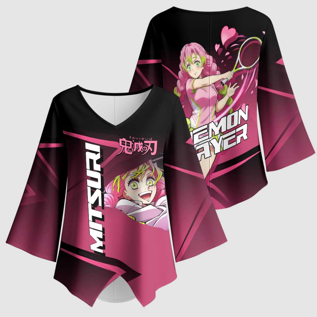 Mitsuri Kanroji Love Volley Kimono Sleeve Blouse Sporty Anime Mashup Style
