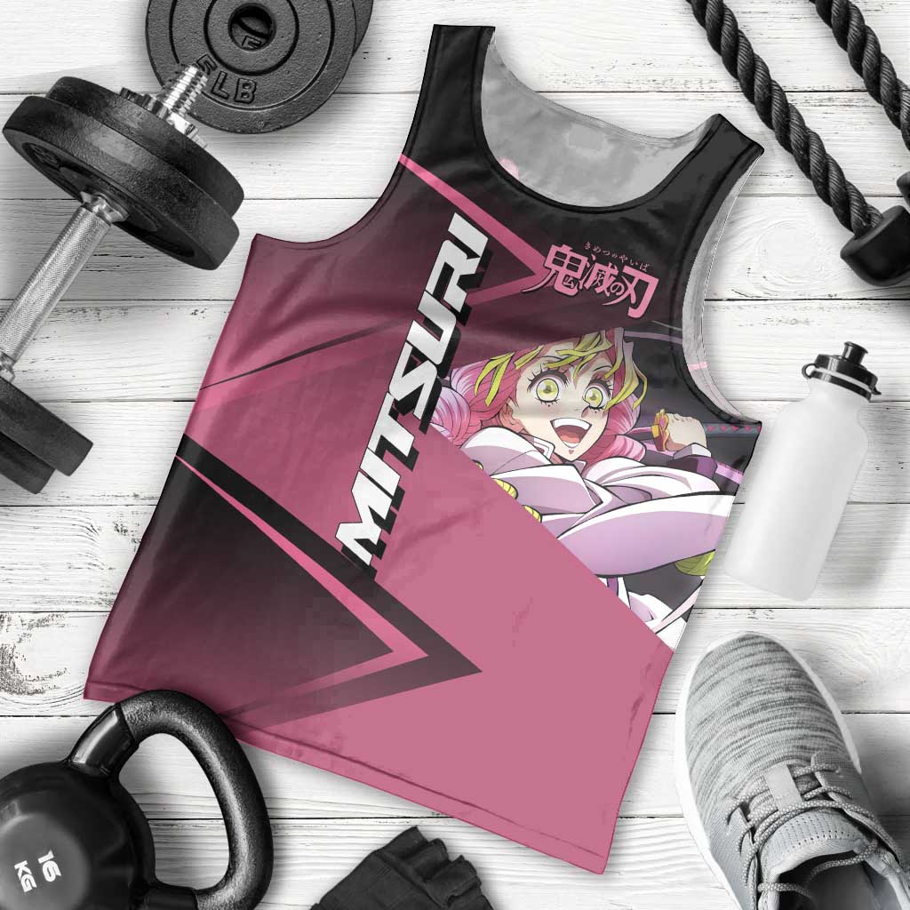 Mitsuri Kanroji Love Volley Men Tank Top Sporty Anime Mashup Style