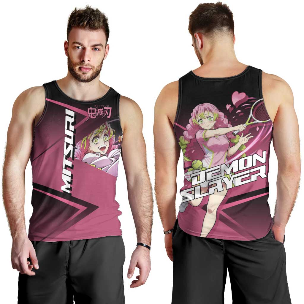 Mitsuri Kanroji Love Volley Men Tank Top Sporty Anime Mashup Style