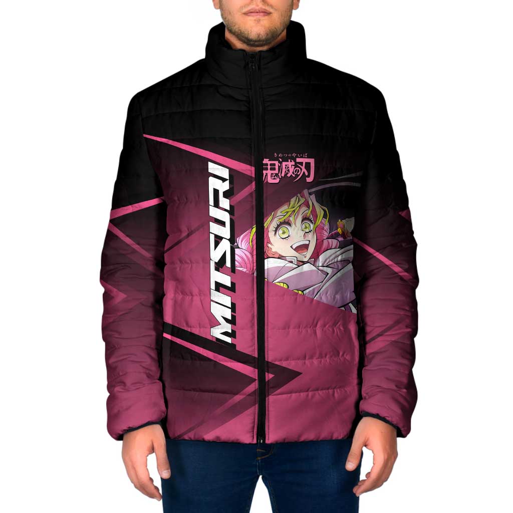 Mitsuri Kanroji Love Volley Padded Jacket Sporty Anime Mashup Style
