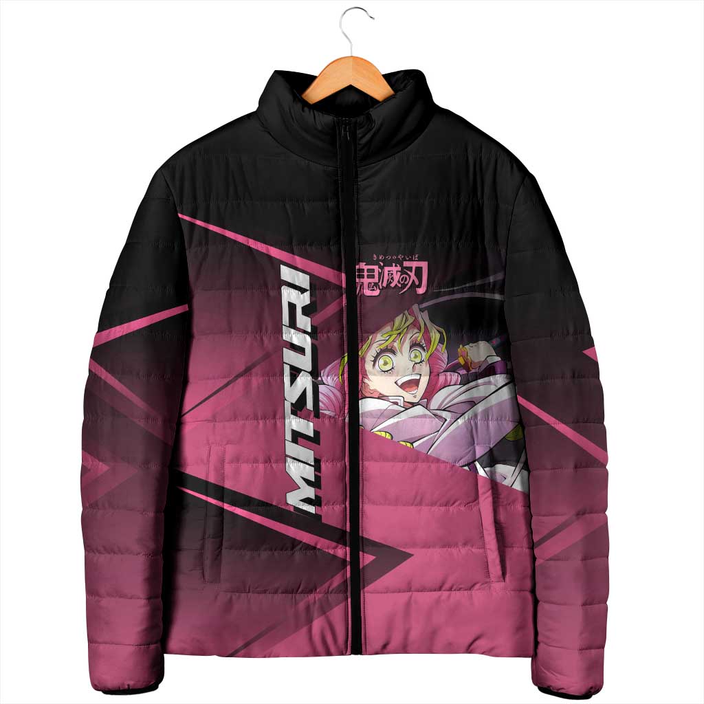 Mitsuri Kanroji Love Volley Padded Jacket Sporty Anime Mashup Style