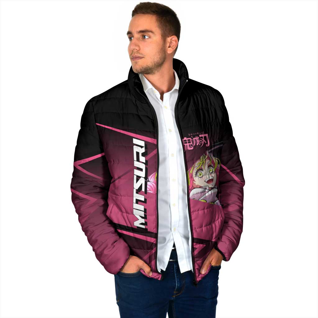 Mitsuri Kanroji Love Volley Padded Jacket Sporty Anime Mashup Style