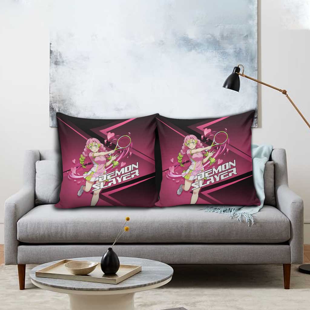 Mitsuri Kanroji Love Volley Pillow Cover Sporty Anime Mashup Style