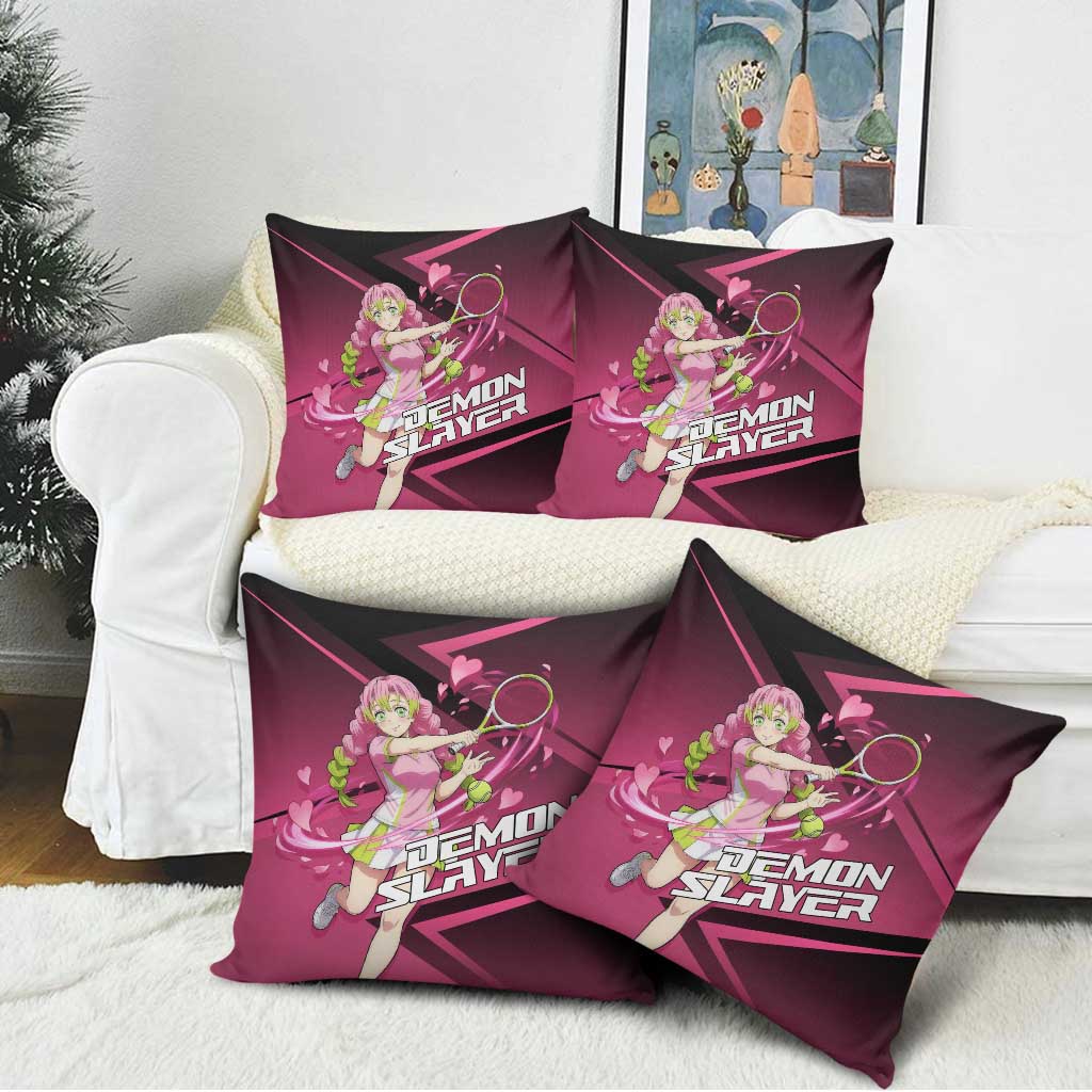 Mitsuri Kanroji Love Volley Pillow Cover Sporty Anime Mashup Style