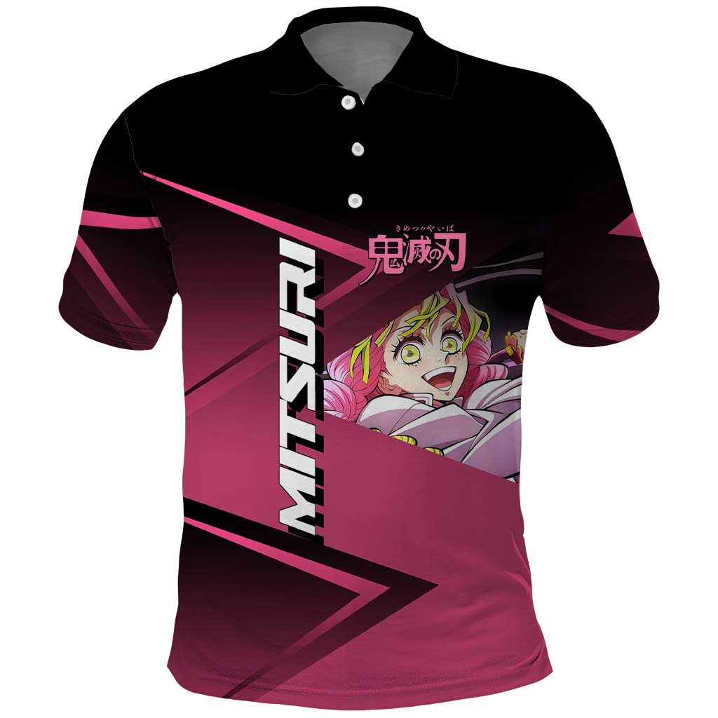 Mitsuri Kanroji Love Volley Polo Shirt Sporty Anime Mashup Style