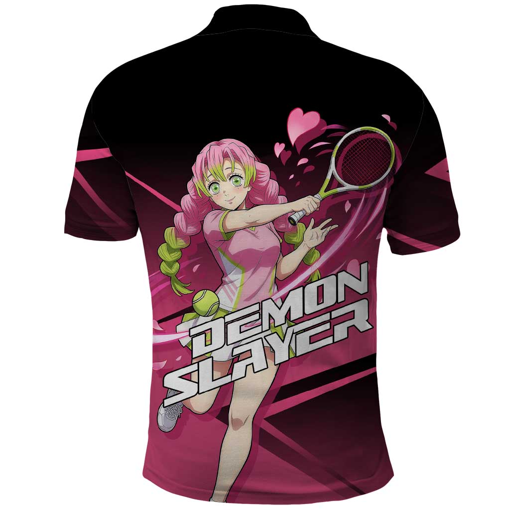Mitsuri Kanroji Love Volley Polo Shirt Sporty Anime Mashup Style