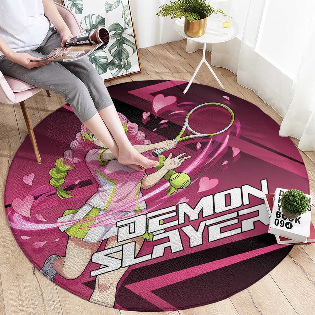Mitsuri Kanroji Love Volley Round Carpet Sporty Anime Mashup Style