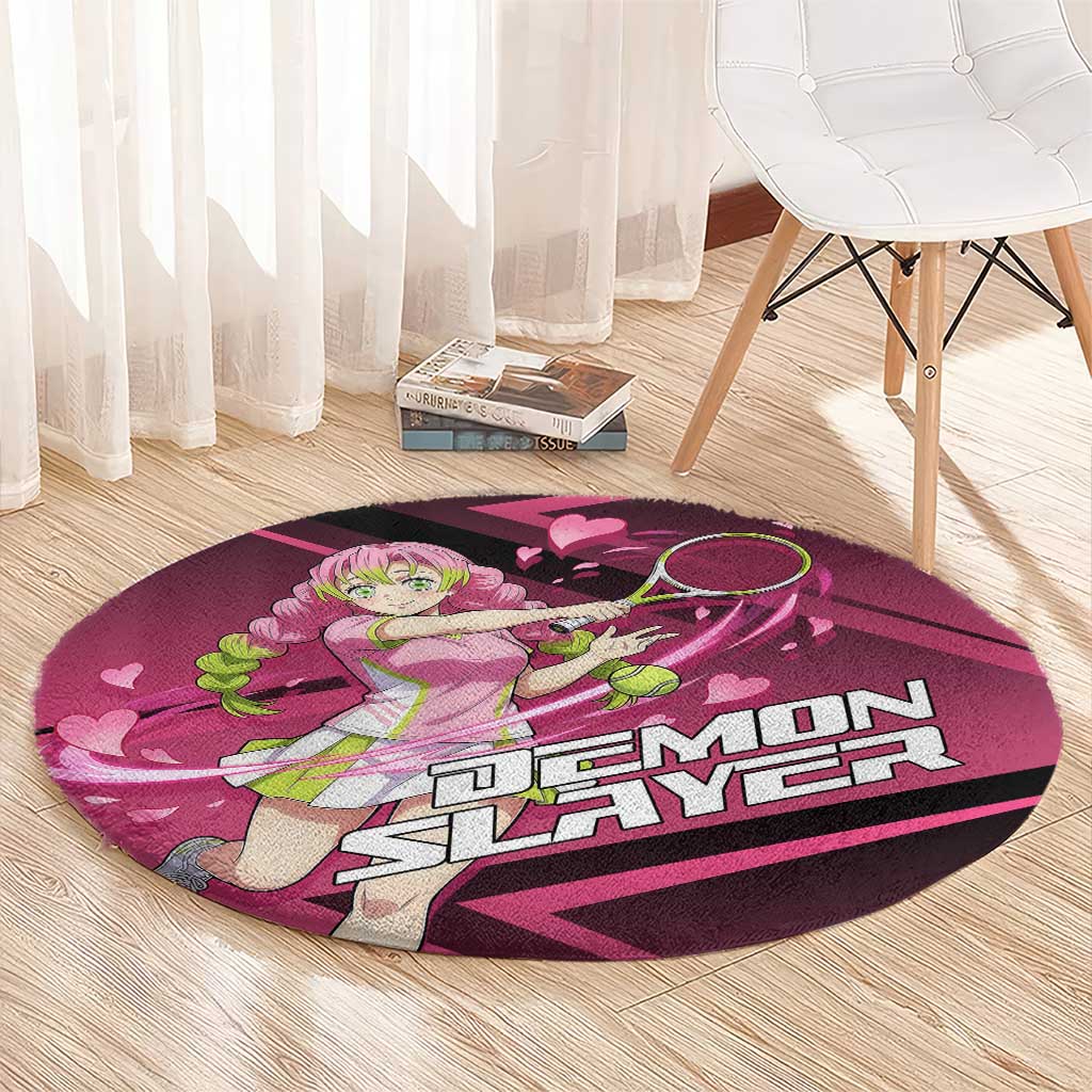 Mitsuri Kanroji Love Volley Round Carpet Sporty Anime Mashup Style