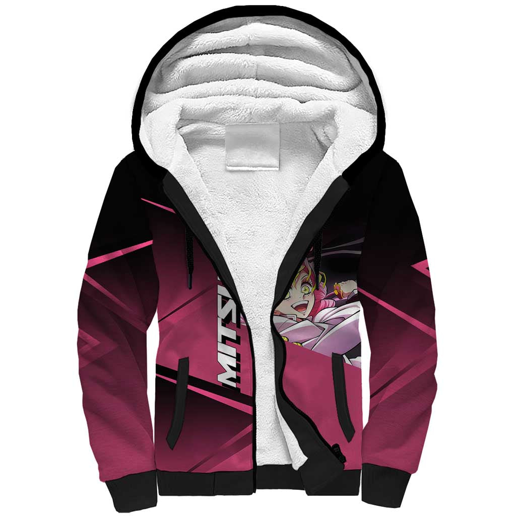 Mitsuri Kanroji Love Volley Sherpa Hoodie Sporty Anime Mashup Style