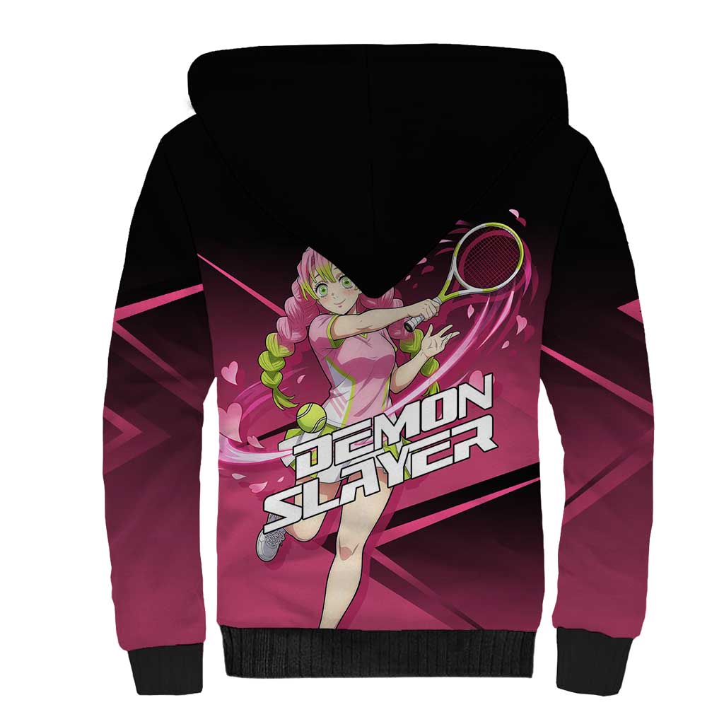 Mitsuri Kanroji Love Volley Sherpa Hoodie Sporty Anime Mashup Style