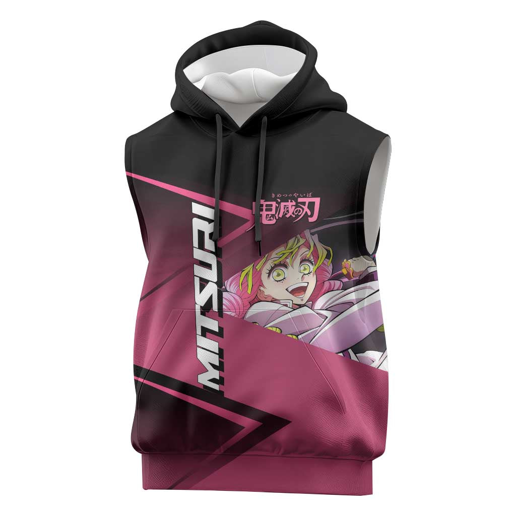 Mitsuri Kanroji Love Volley Sleeveless Hoodie Sporty Anime Mashup Style