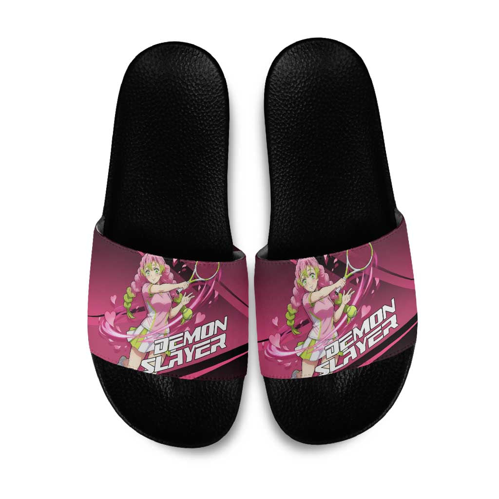 Mitsuri Kanroji Love Volley Slide Sandals Sporty Anime Mashup Style