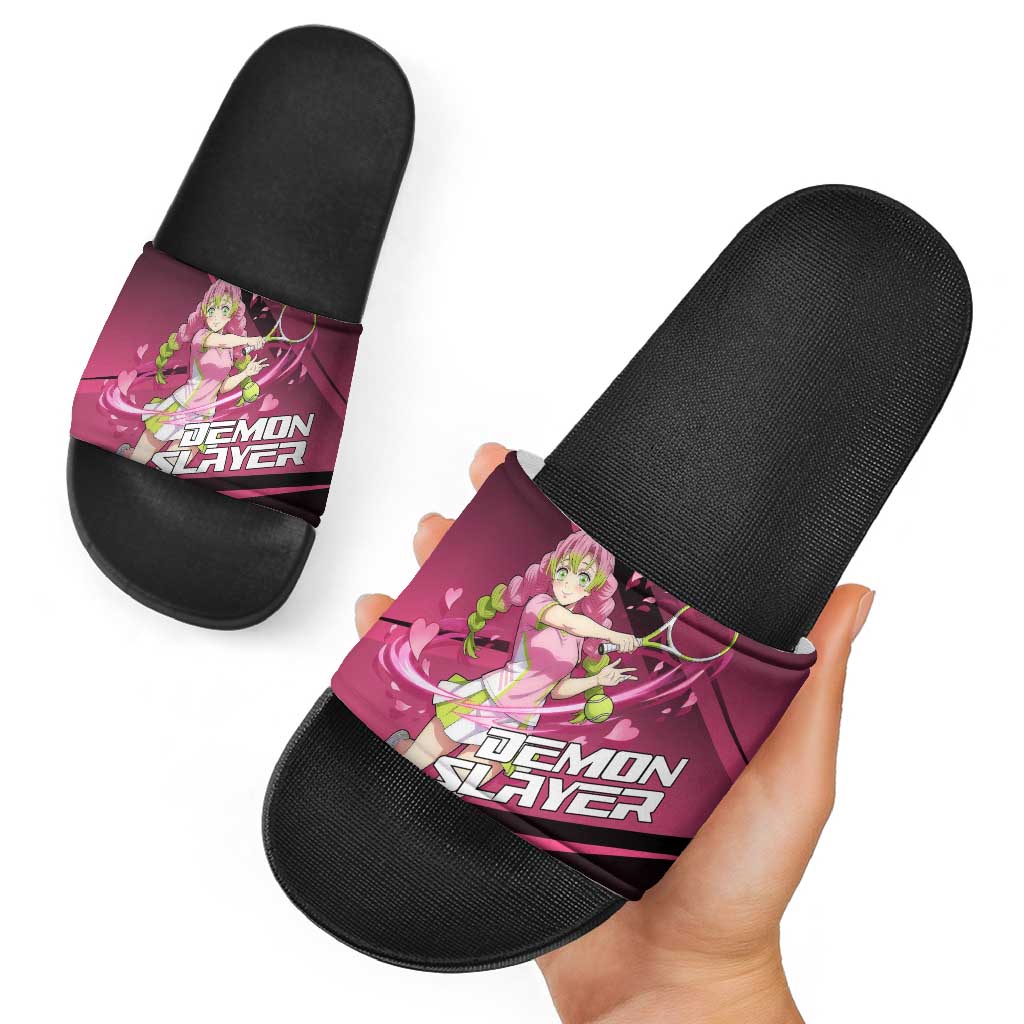 Mitsuri Kanroji Love Volley Slide Sandals Sporty Anime Mashup Style