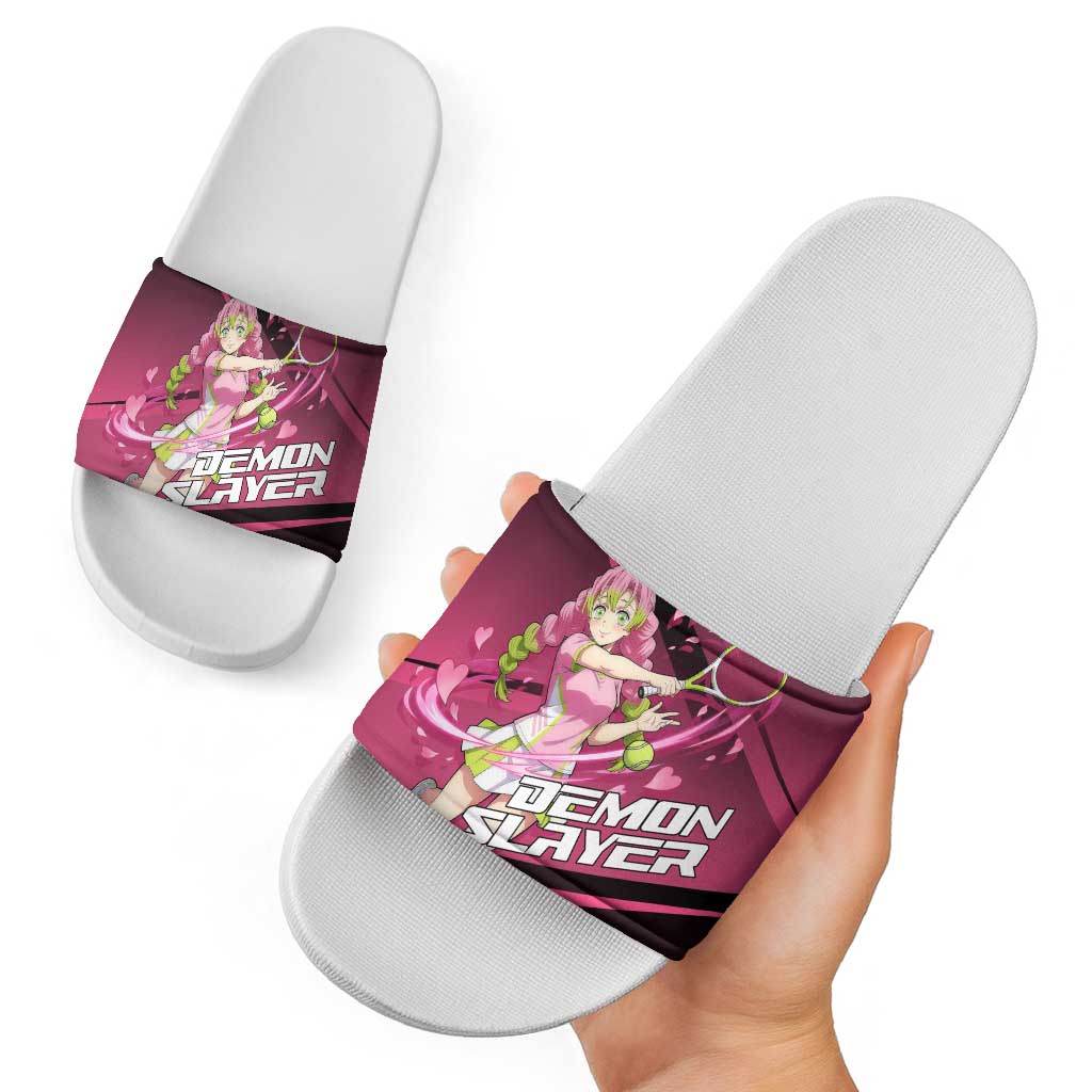 Mitsuri Kanroji Love Volley Slide Sandals Sporty Anime Mashup Style