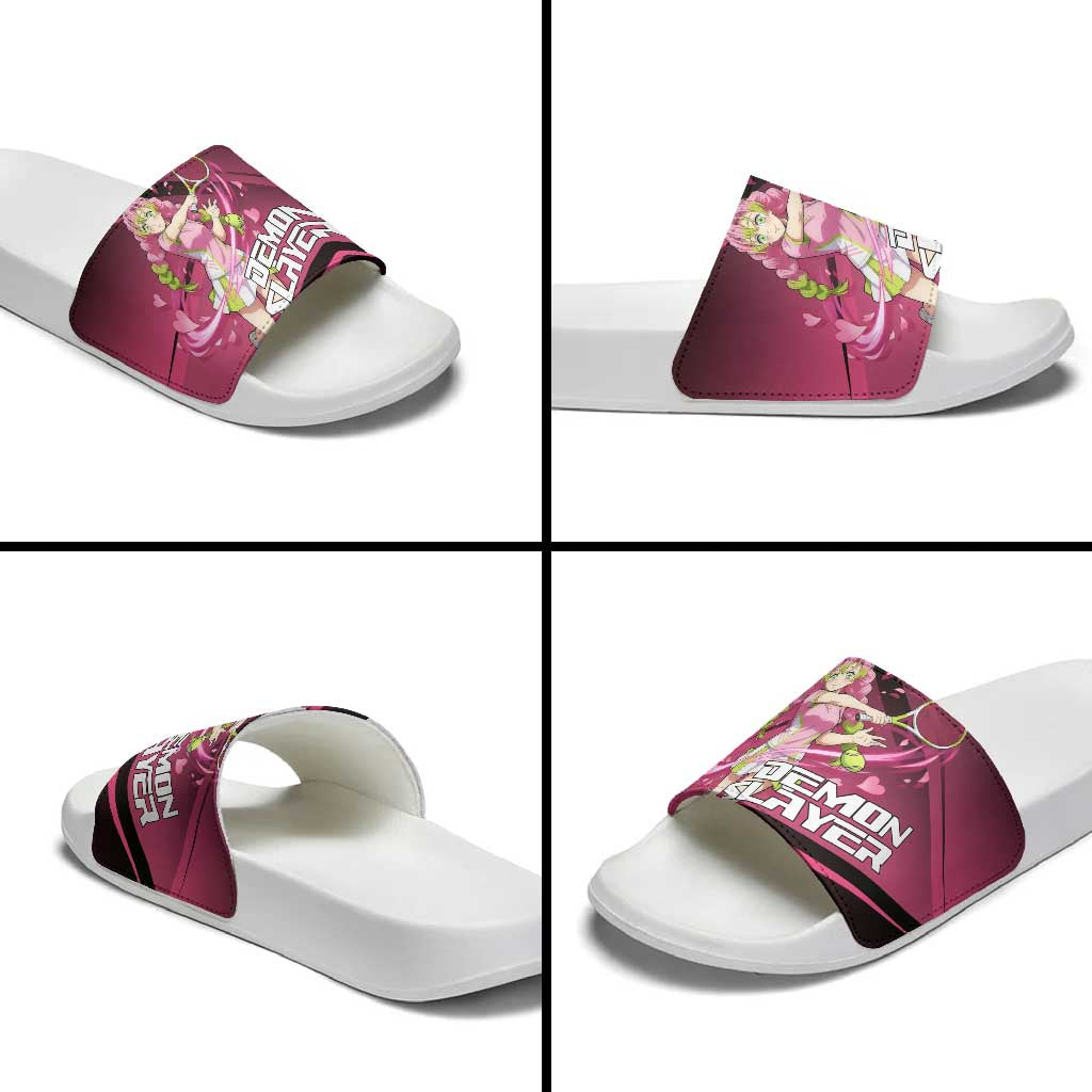 Mitsuri Kanroji Love Volley Slide Sandals Sporty Anime Mashup Style