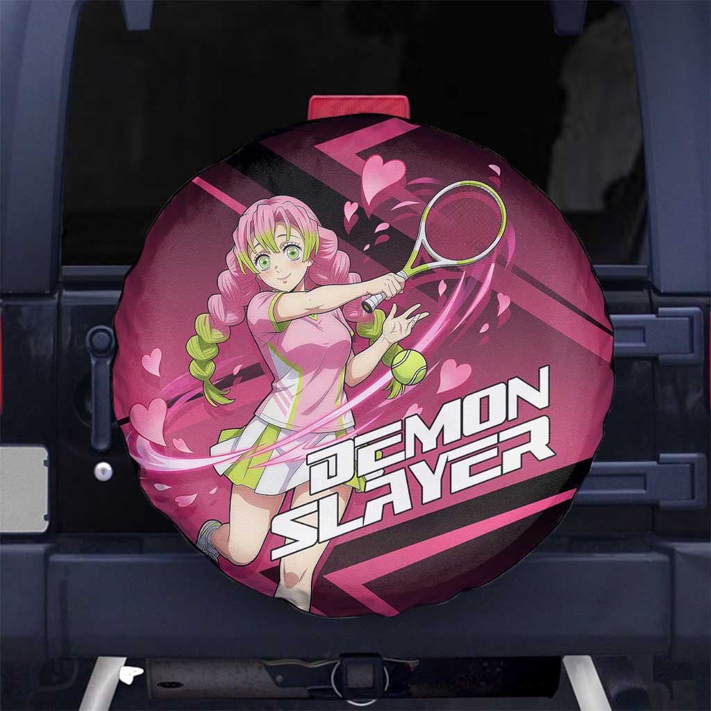 Mitsuri Kanroji Love Volley Spare Tire Cover Sporty Anime Mashup Style