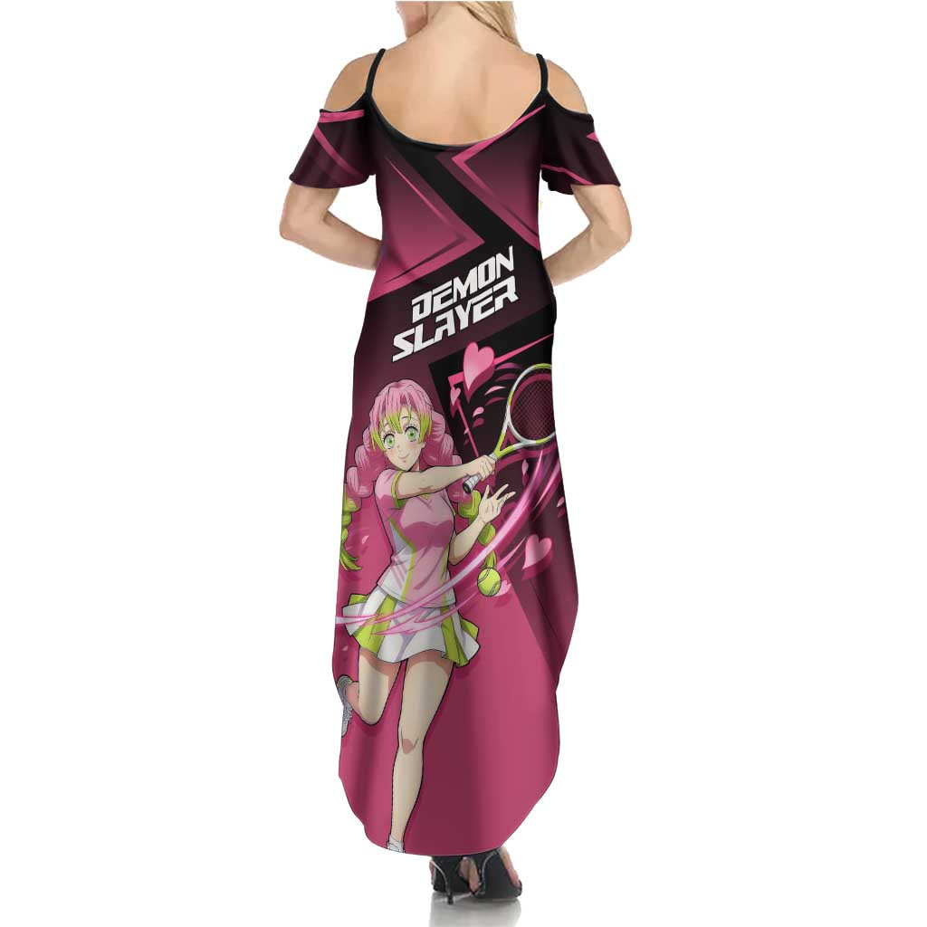 Mitsuri Kanroji Love Volley Summer Maxi Dress Sporty Anime Mashup Style