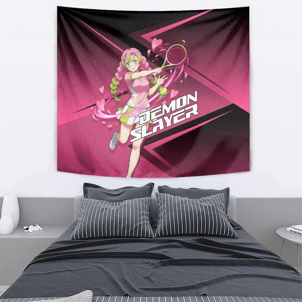 Mitsuri Kanroji Love Volley Tapestry Sporty Anime Mashup Style