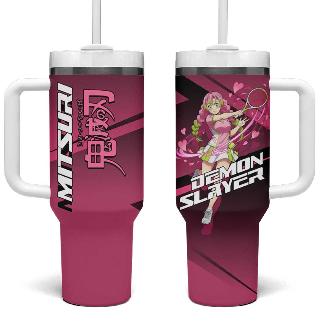 Mitsuri Kanroji Love Volley Tumbler With Handle Sporty Anime Mashup Style