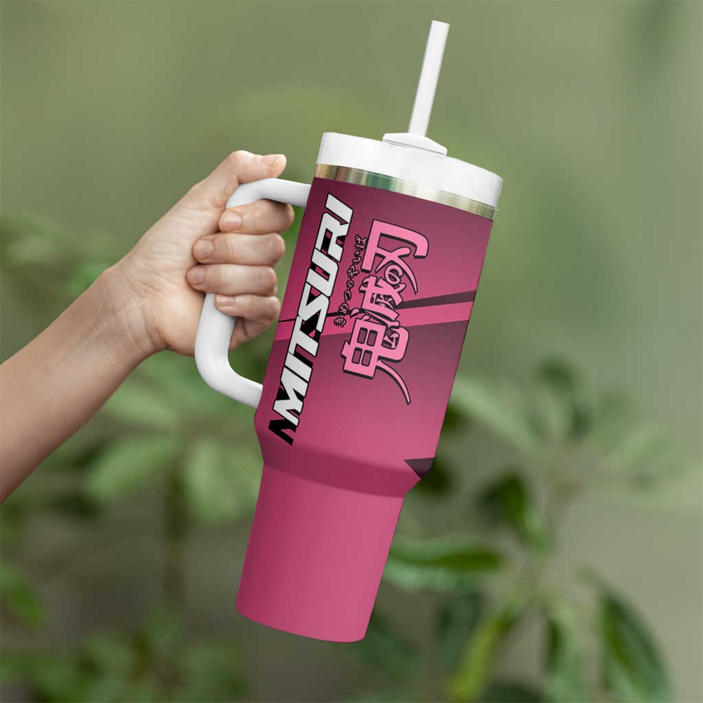 Mitsuri Kanroji Love Volley Tumbler With Handle Sporty Anime Mashup Style
