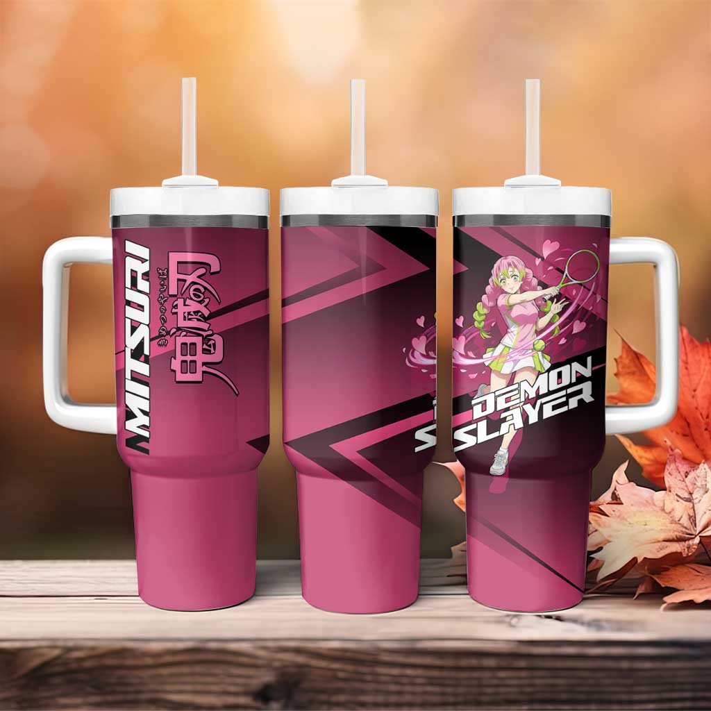 Mitsuri Kanroji Love Volley Tumbler With Handle Sporty Anime Mashup Style