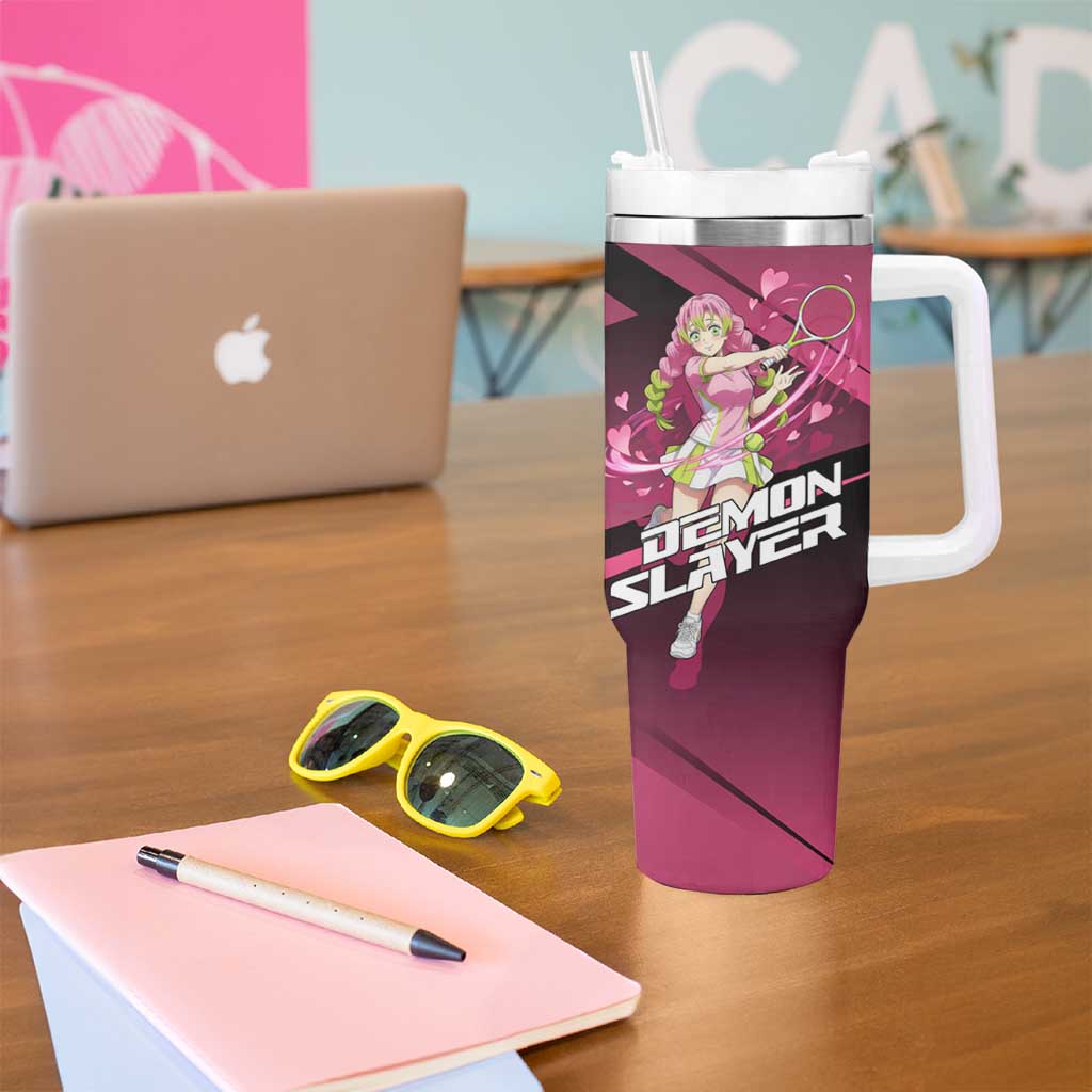 Mitsuri Kanroji Love Volley Tumbler With Handle Sporty Anime Mashup Style