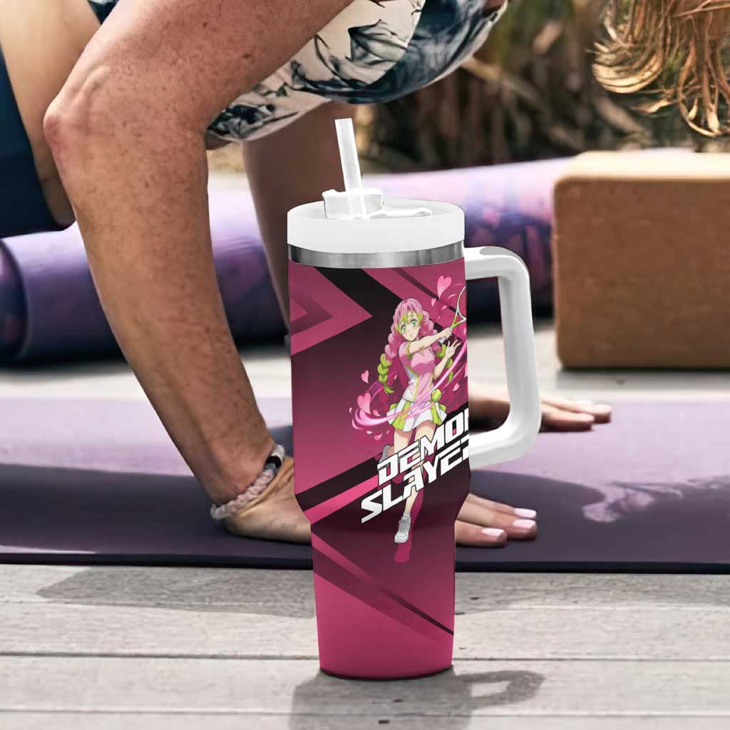Mitsuri Kanroji Love Volley Tumbler With Handle Sporty Anime Mashup Style