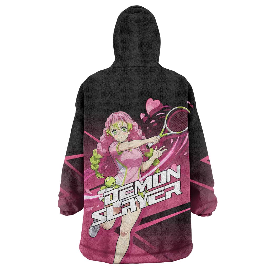 Mitsuri Kanroji Love Volley Wearable Blanket Hoodie Sporty Anime Mashup Style