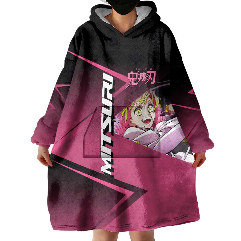 Mitsuri Kanroji Love Volley Wearable Blanket Hoodie Sporty Anime Mashup Style