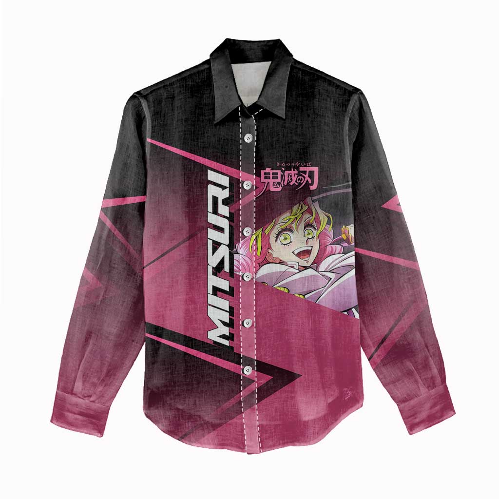 Mitsuri Kanroji Love Volley Women Casual Shirt Sporty Anime Mashup Style