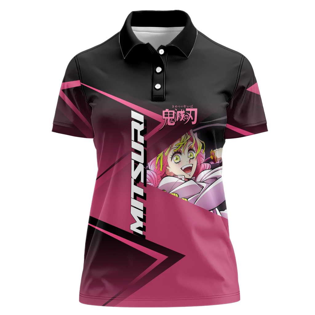 Mitsuri Kanroji Love Volley Women Polo Shirt Sporty Anime Mashup Style