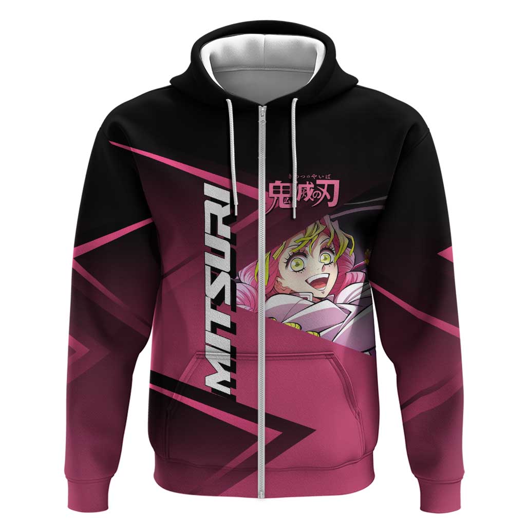 Mitsuri Kanroji Love Volley Zip Hoodie Sporty Anime Mashup Style