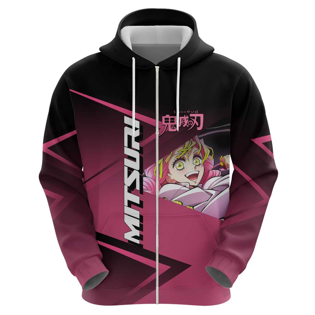 Mitsuri Kanroji Love Volley Zip Hoodie Sporty Anime Mashup Style