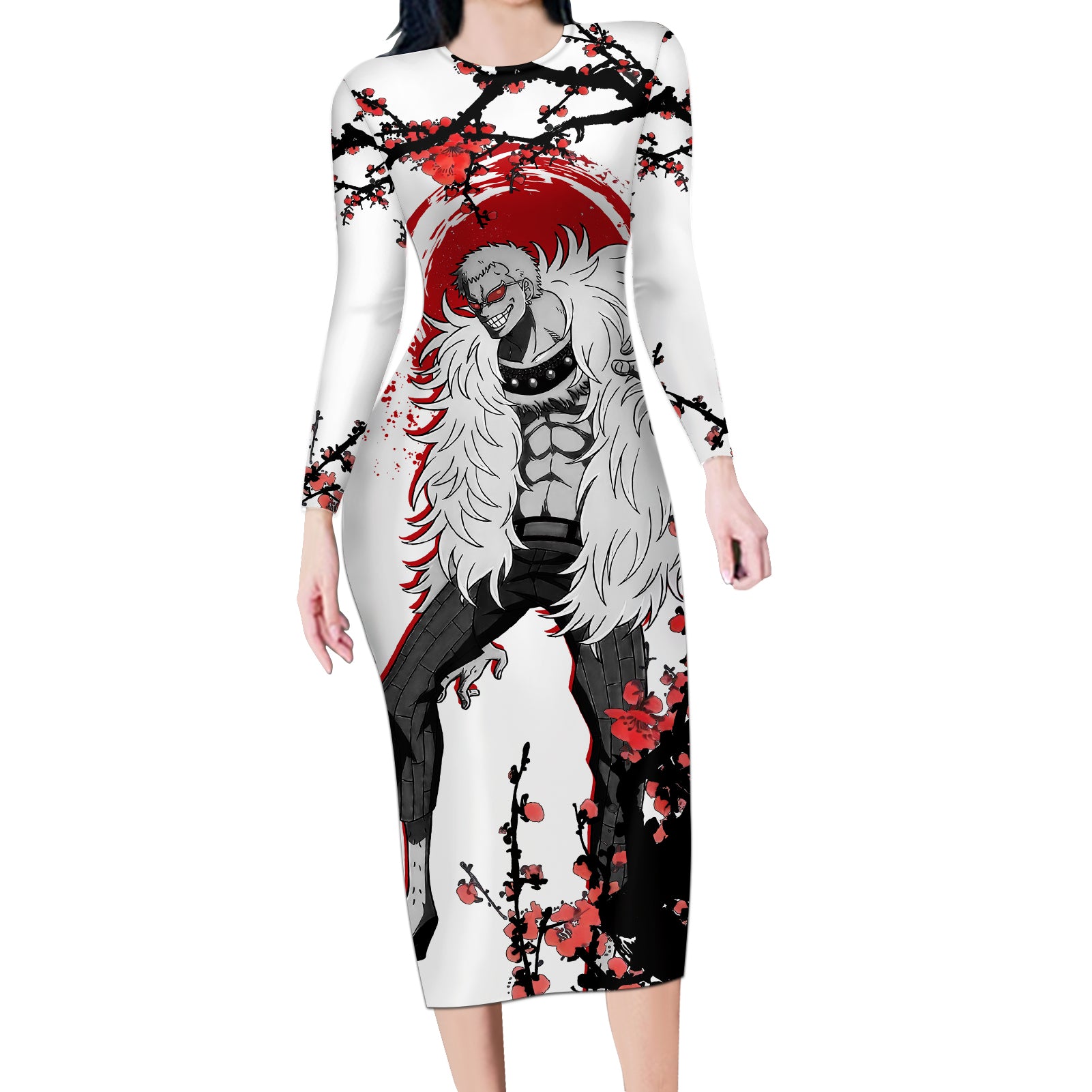 Donquixote - Japan Style Anime Long Sleeve Bodycon Dress