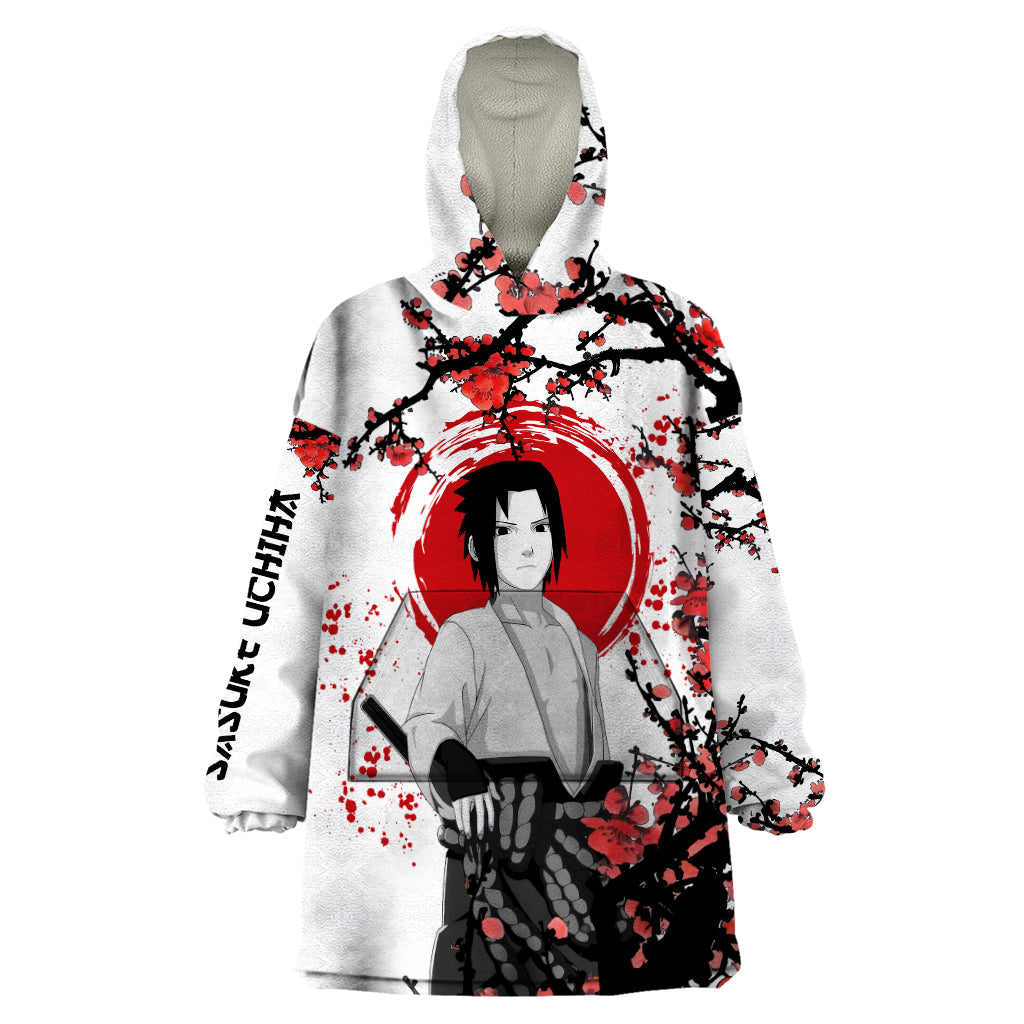 Uchiha Sasuke - Japan Style Anime Wearable Blanket Hoodie