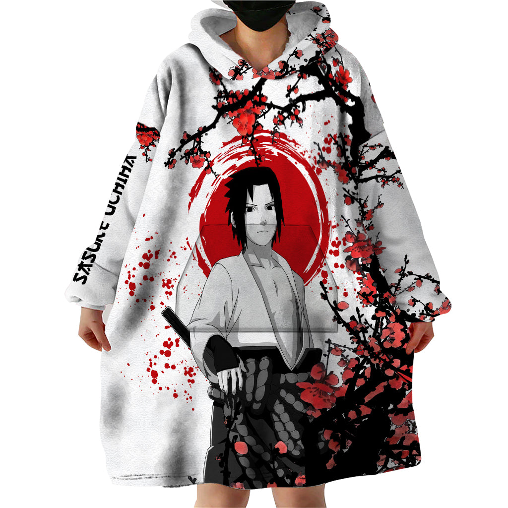 Uchiha Sasuke - Japan Style Anime Wearable Blanket Hoodie
