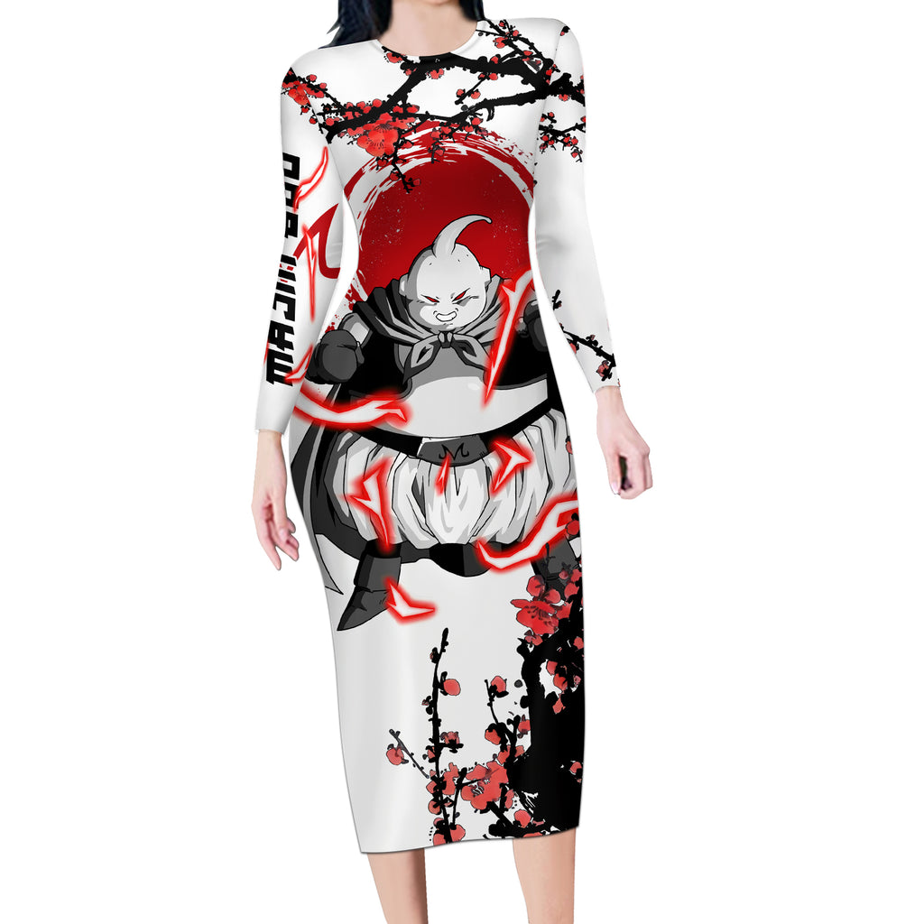 Majin Buu - Japan Style Anime Long Sleeve Bodycon Dress