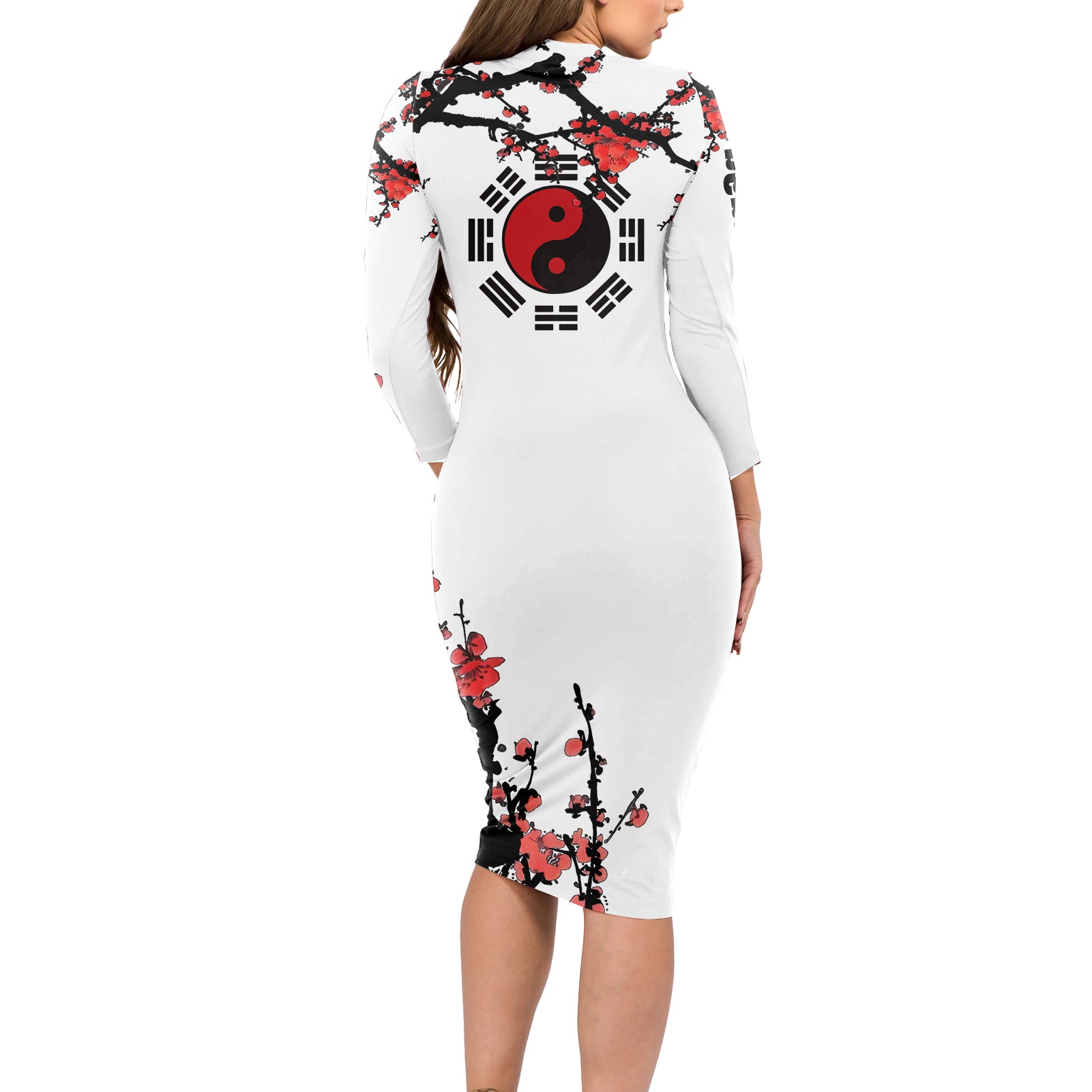 Hinata Hyuuga - Japan Style Anime Long Sleeve Bodycon Dress