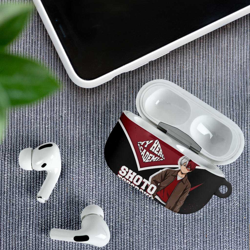 Shoto Todoroki My Hero Academia AirPods Case Anime Grunge Splatter Graphic Style