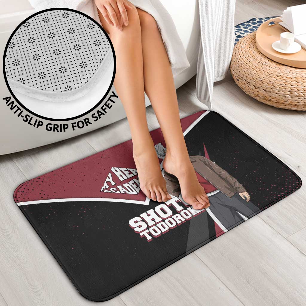 Shoto Todoroki My Hero Academia Bathroom Set Anime Grunge Splatter Graphic Style
