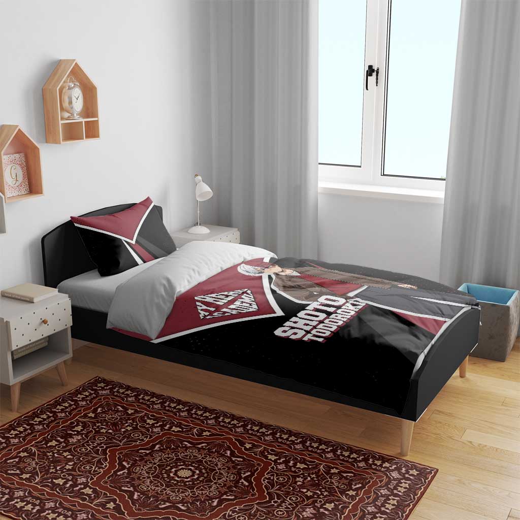 Shoto Todoroki My Hero Academia Bedding Set Anime Grunge Splatter Graphic Style