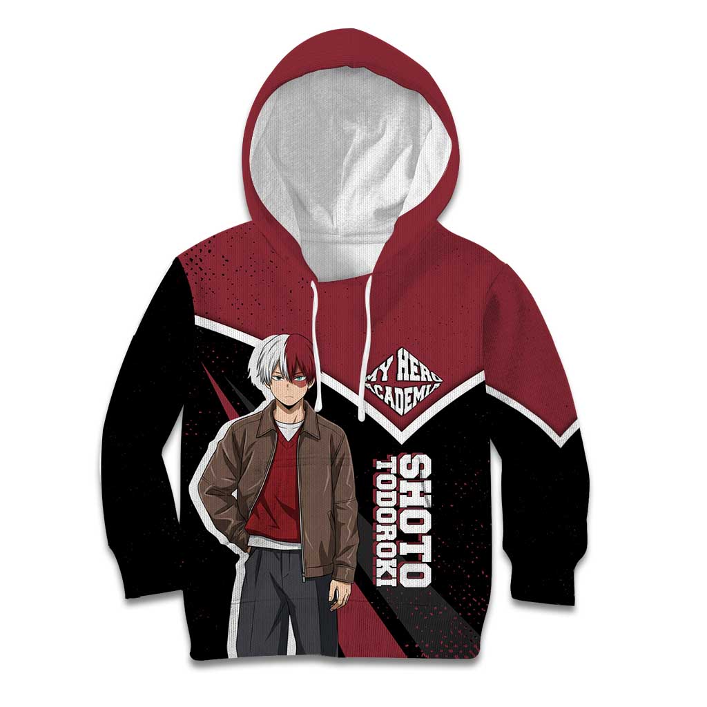 Shoto Todoroki My Hero Academia Kid Hoodie Anime Grunge Splatter Graphic Style