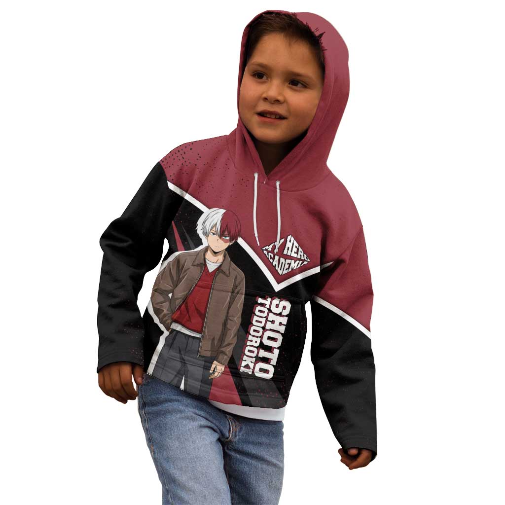 Shoto Todoroki My Hero Academia Kid Hoodie Anime Grunge Splatter Graphic Style