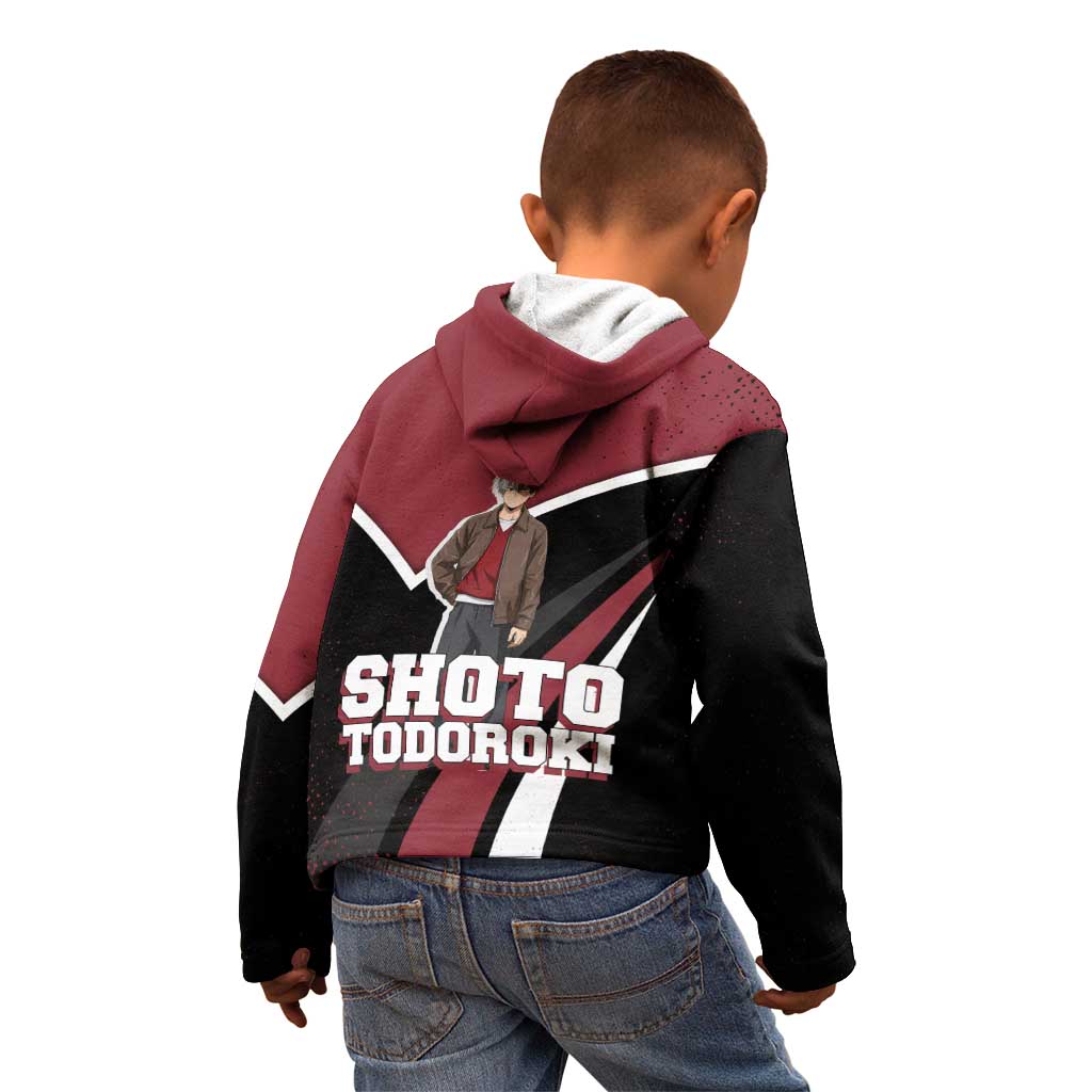Shoto Todoroki My Hero Academia Kid Hoodie Anime Grunge Splatter Graphic Style